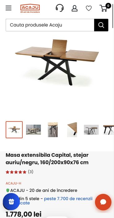 Masa dinning extensibila