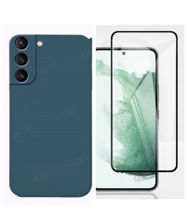 Samsung S20/S21/S23/S24/S25 FE Husa Fine Inter Catifea + Folie Sticla