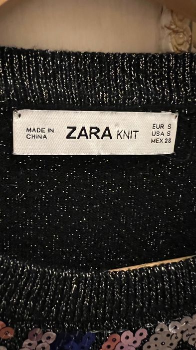 Пайетена блуза Zara