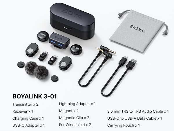 BOYA BoyaLink 3 — беспроводной микрофонный комплект. Есть доставка