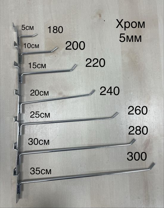 Крючки на экономпанель