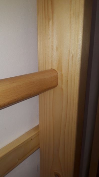 Spalier gimnastica pentru copii 150 x 70 cm, 7 trepte, lacuit