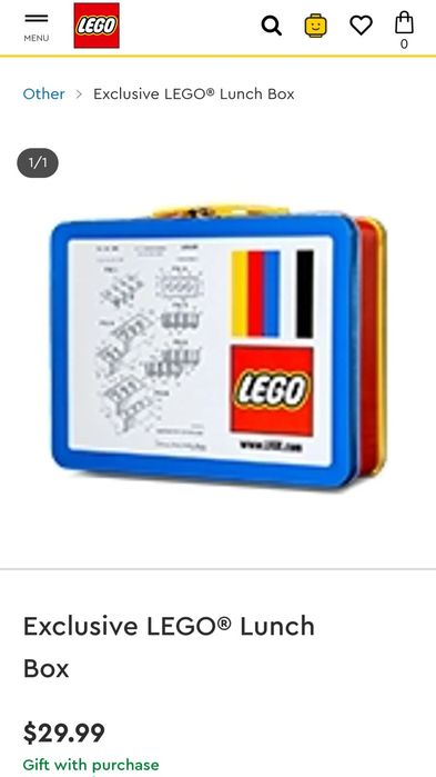 LEGO ® Exclusive 5006017 метална кутия за обяд