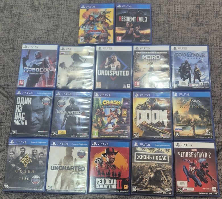 Продам Игры на Ps4 Ps5
