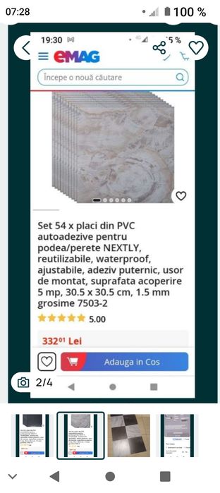 Vând plăci vinil autoadezive