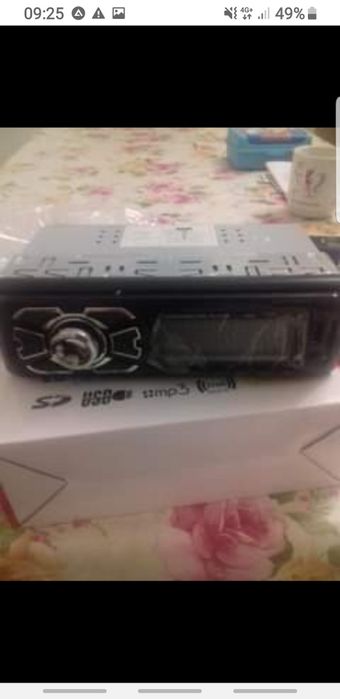 Casetofon auto cu usb mp3 card sd nou