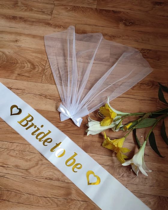 Ленты фата для девичника хен пати bride box