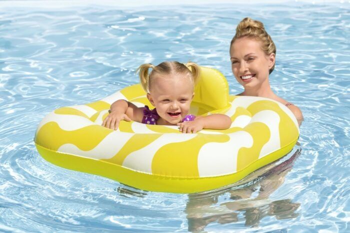 Надуваем пояс за бебета Swim Safe Bestway, квадратен, 79 x 79 см, PVC,