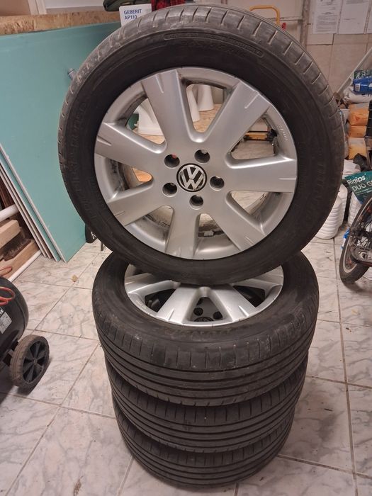 Set roti jante aliaj VW 205 /55 /16 marca Dunlop 2024