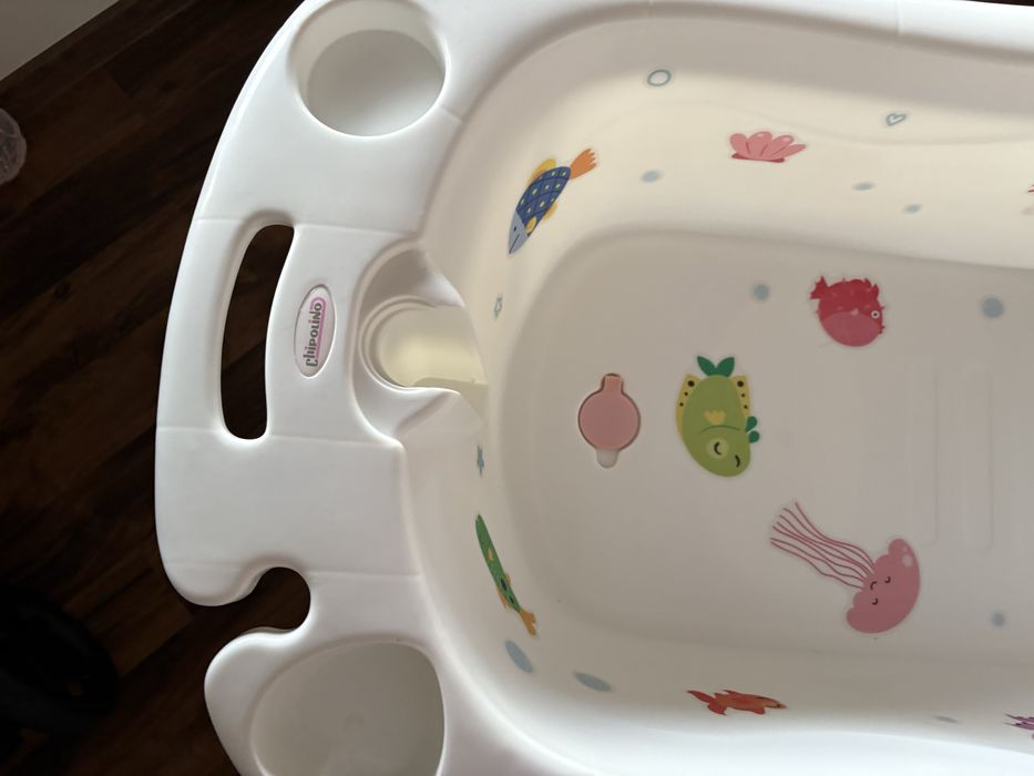 Вана със стойка чиполино + душ за бебе жирафче