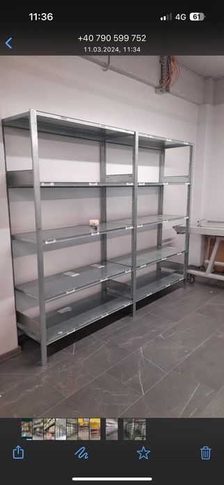 Rafturi zincate pentru depozitare