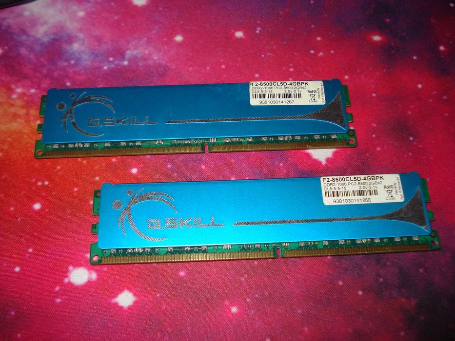 memorie ram ddr2 g.skill vintage colectie modul de 2gb 1066 mhz