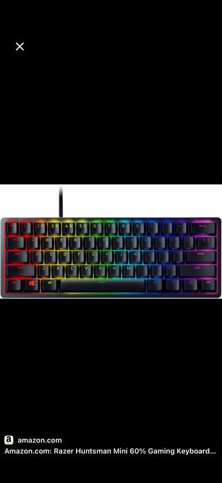 Razer hunstman  mini клавиатура