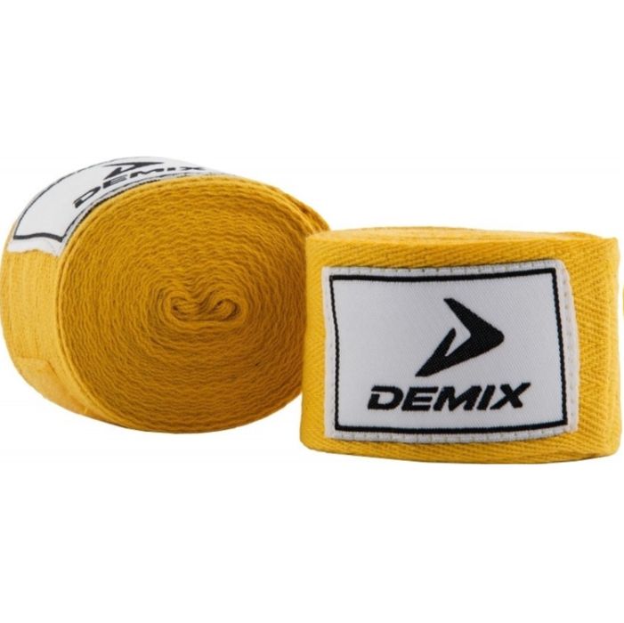 Бинты боксерские Demix 4,5 м, 2 шт желтый цвет