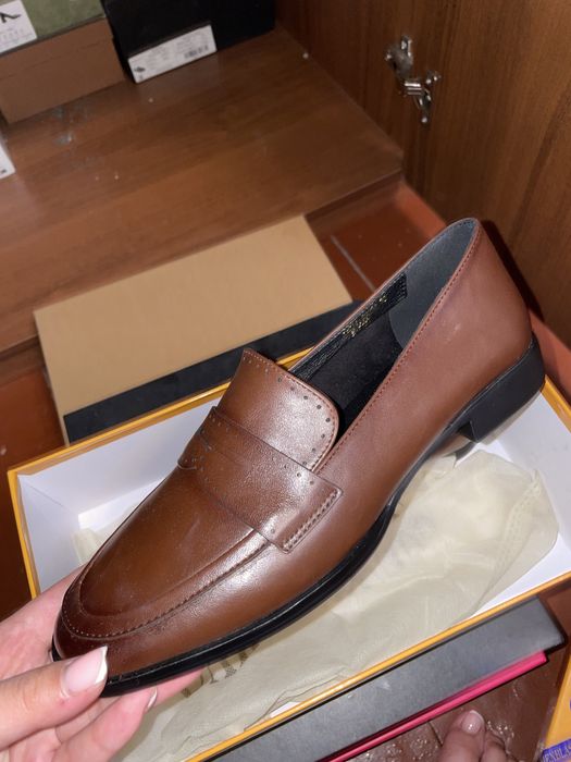 Кожаный лофер 38размер