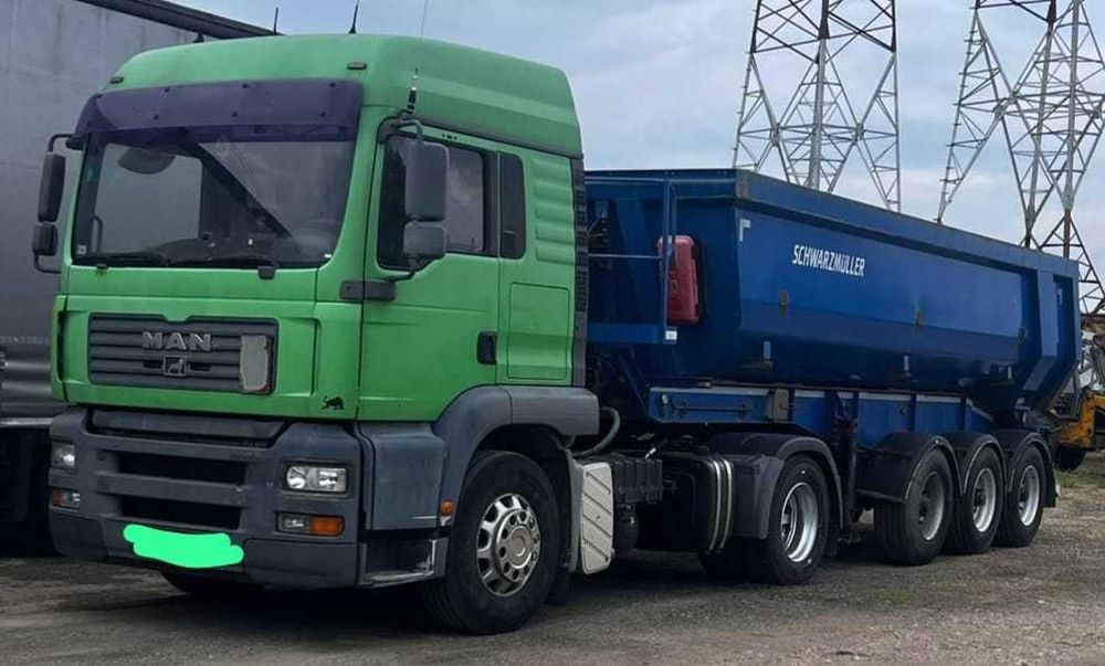 Vand ansamblu camion + semiremorca