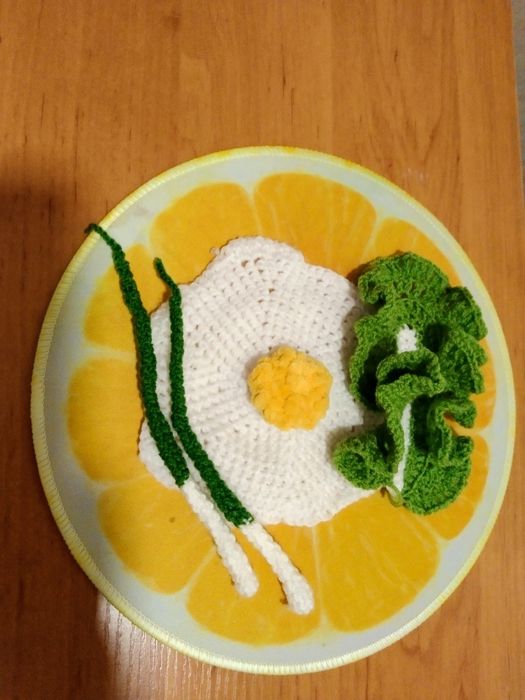 Модные игрушки вязаная еда