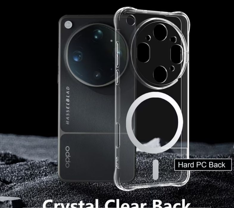 Oppo Find X9 Ultra кейс crystal clear magsafe ударо-устойчив