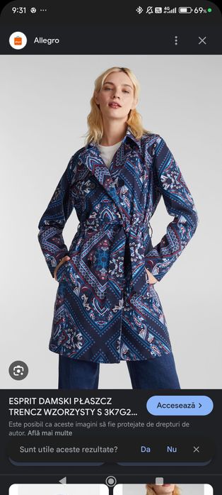 Trench bumbac, Esprit, L