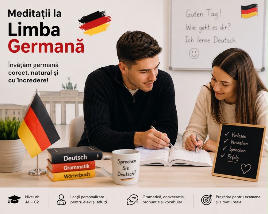 Meditații la Limba Germană  – Învață Corect, Natural și cu Încredere