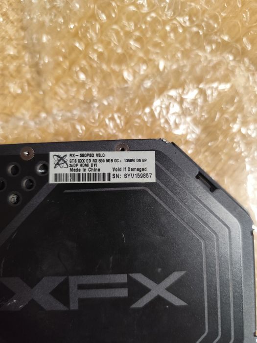 Vând placa video XFX Radeon RX 580 GTS XXX, 8GB, 256-bit