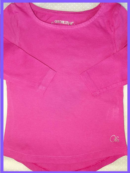 Тениски с дълъг ръкав за момиче 2 г. / 86 — 2 бр.Orchestra, от Франция