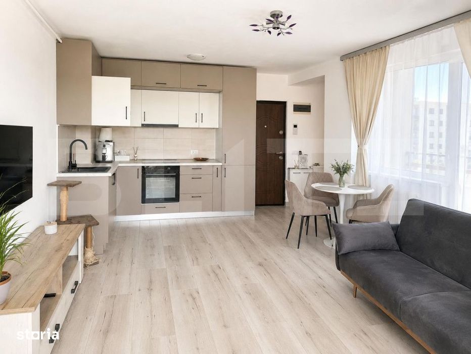Apartament cu 2 camere, 40 mp, Tractorul