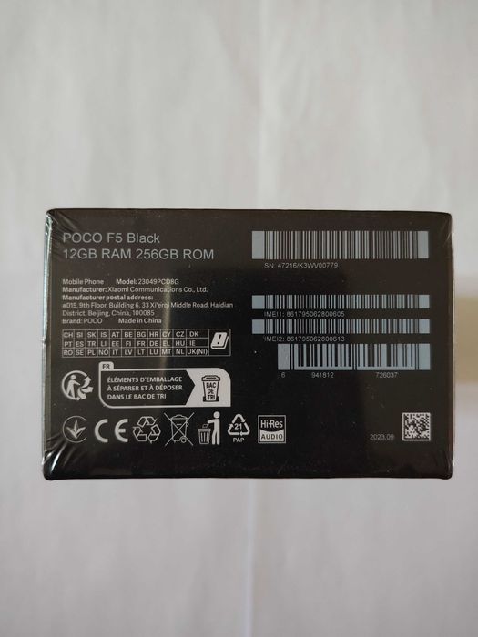 Poco F5 новый запечатанный