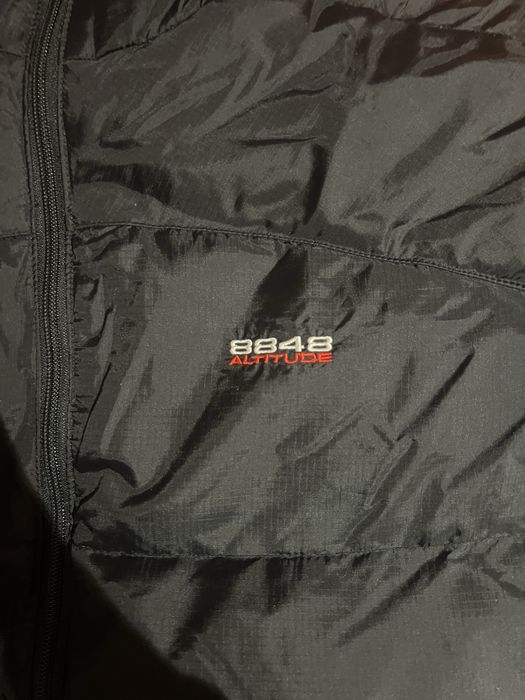 Мъжко черно зимно яке 8848 attitude с естествен пух и пера