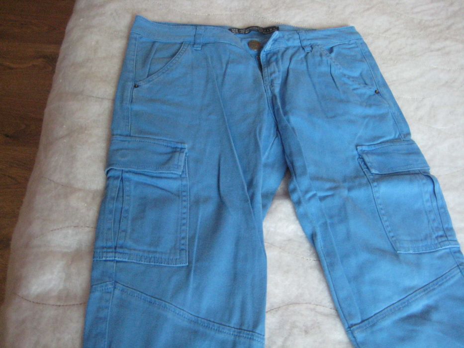 TRF Collection ZARA - светло сини, слим с цип на крачола