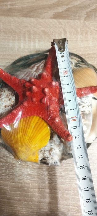 Нова кошничка с Морска звезда и естествени раковини