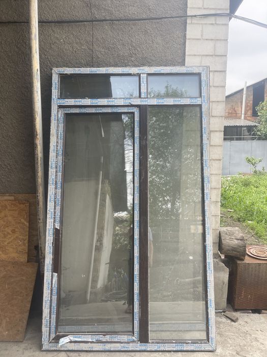 Пластиковое окно ПВХ со стеклопакетом 2штуки