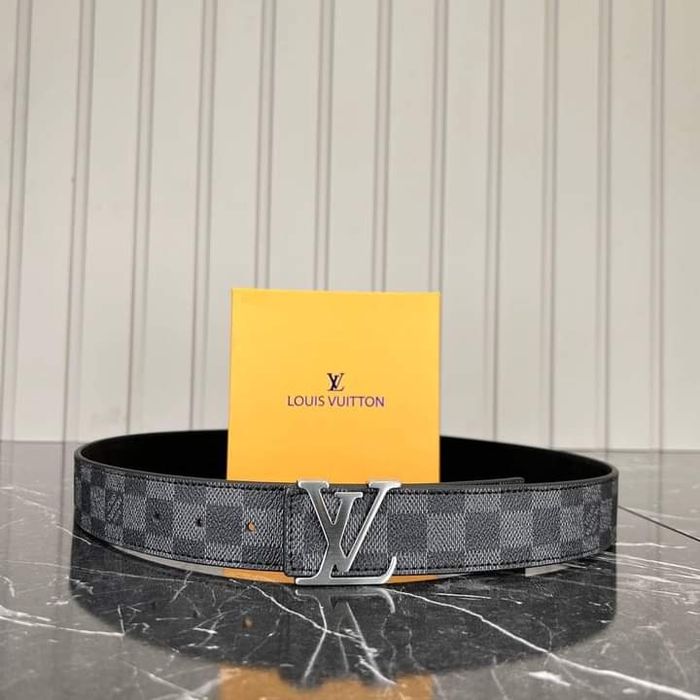 Curele unisex LV piele naturala, cutie, etichetă, saculet