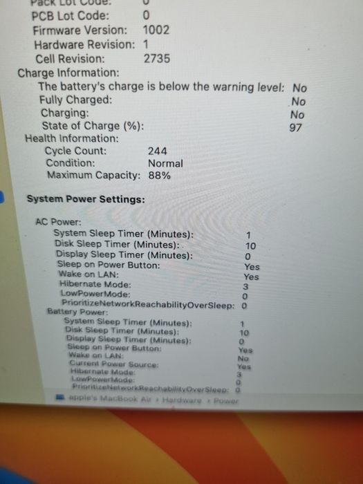 Macbook Air 2020 M1