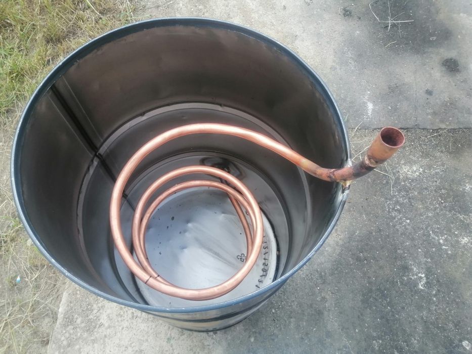 Vand cazan de tuica de 75litri complet este confecționat din cupru ali