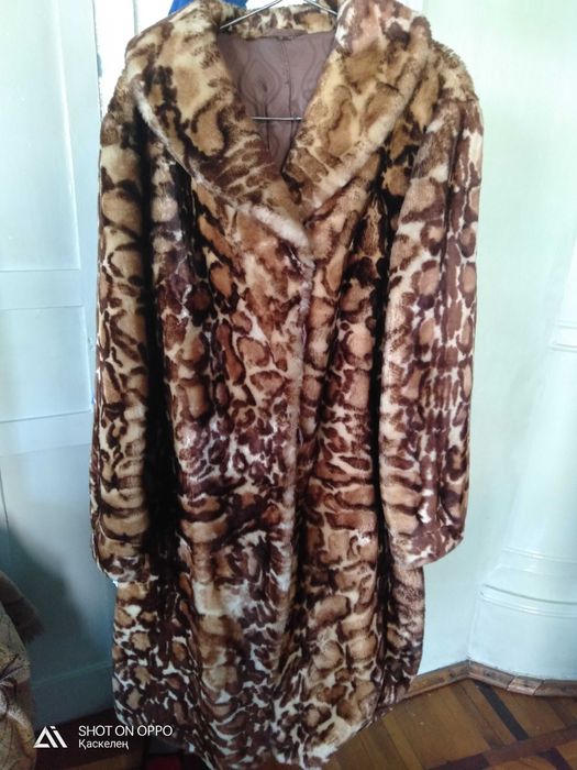 Шуба из натуральной цигейки