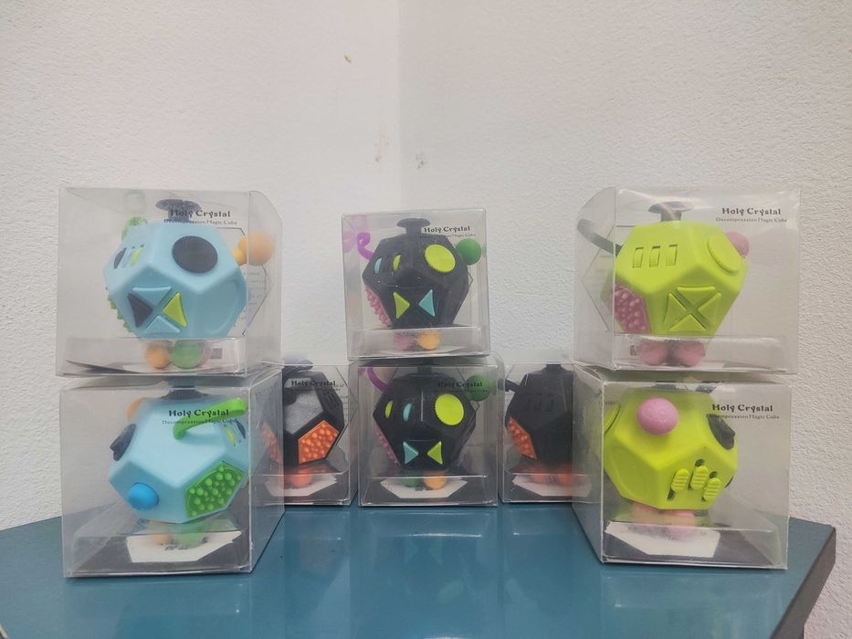 Fidget Cube 12 Sides  ABS + silikon antistress kub
