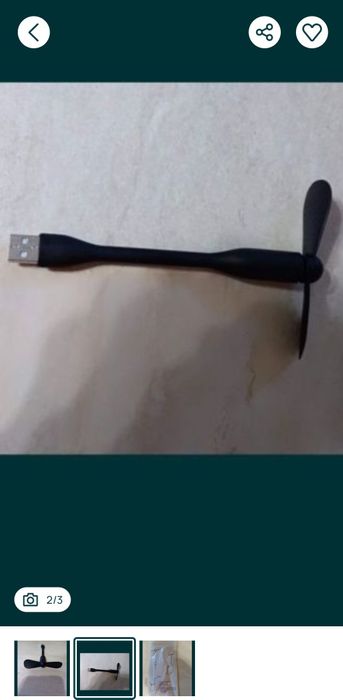 Ventilator USB Omega Negru