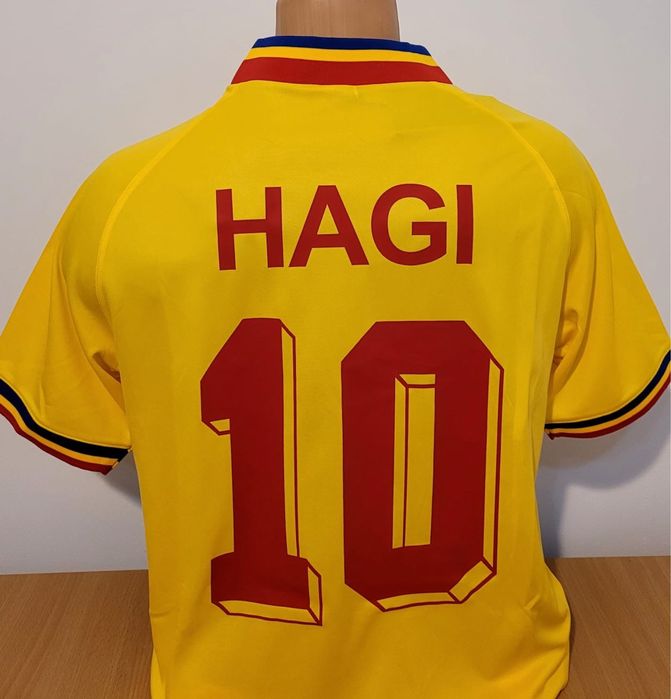 Tricou retro adidas Romania- Gheorghe Hagi nou