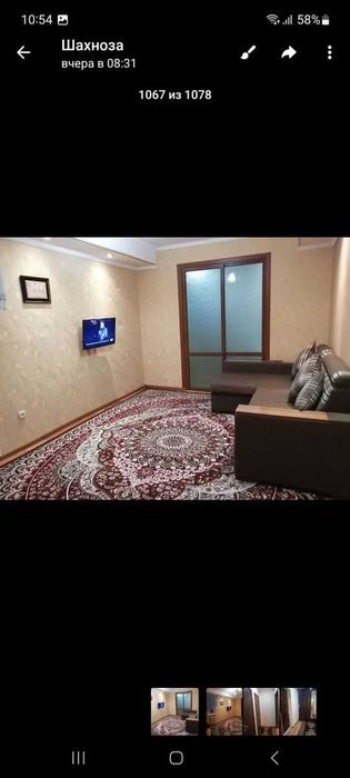 2-комнатная квартира, 58 м², метро Тузель — аренда