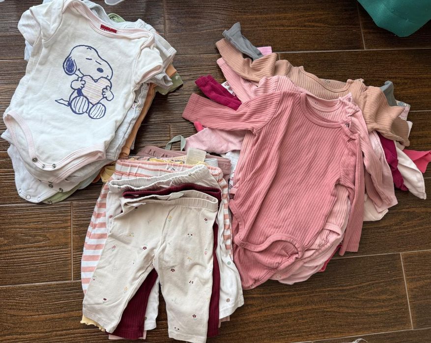 Lot 45 buc haine bebe 2-6 luni 68 H&M C&A Sinsay Pepco Lupilu