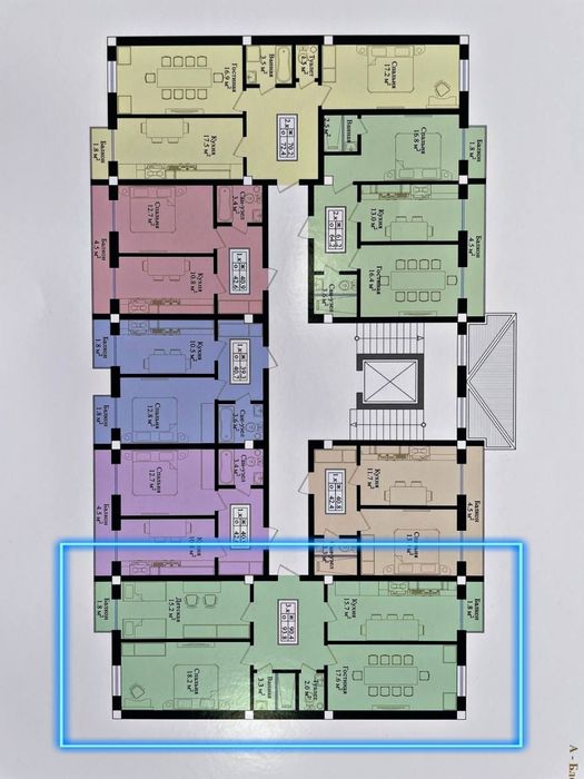 Продаётся 3/4/5, 93m2 (коробка) ЖК YUGNAKIY, Мирзо-Улугбекский район
