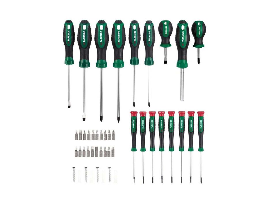 PARKSIDE комплект накрайници и отвертки,37 части