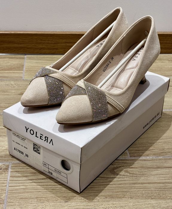 Pantofi de damă YOLERA – mărimea 39 /recomandat 24 Cm lungimea tălpii