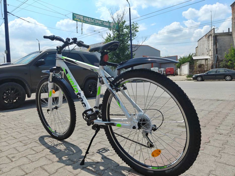 PA Алуминиев велосипед 27.5" PRO бял/зелен
