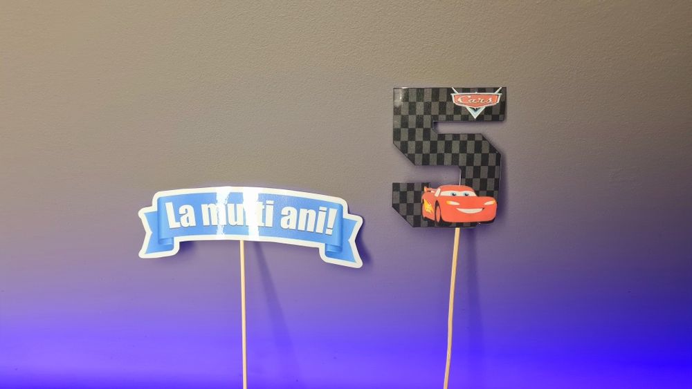 Toppere tort și tort dulciuri cu tema Cars