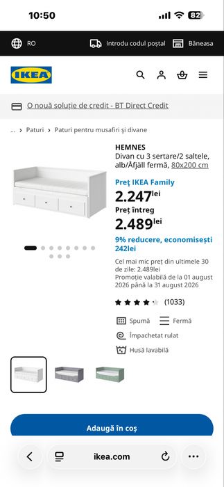 Divan ikea folosit
