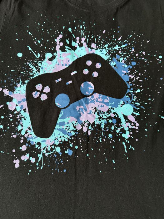 Tricou negru cu print pentru baieti