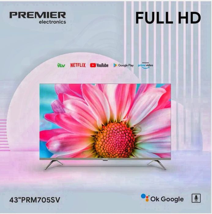 Telvizr Premier 43PRM705SV Full HD Android Tv. Для дома.