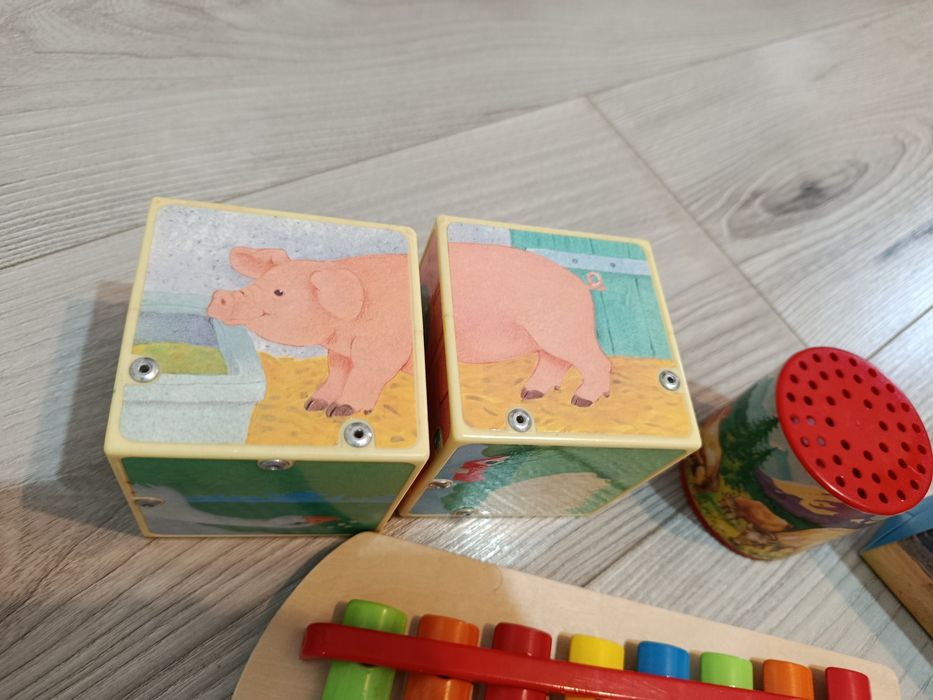 Lot jucării educative tip Montessori cuburi cu sunete sortare joc memo